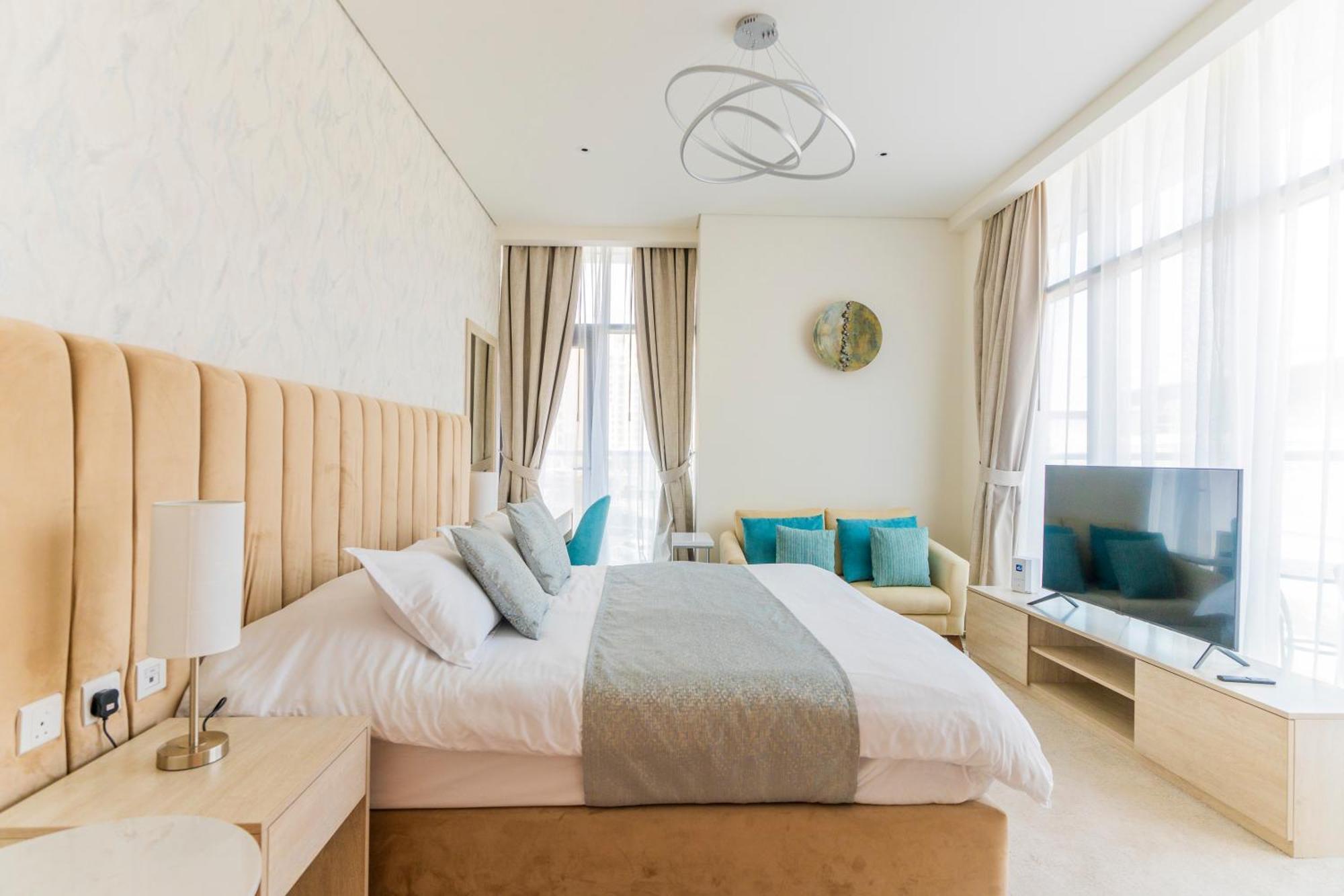 Studio With Private Beach Access At Palm Jumeirah Дубай Экстерьер фото